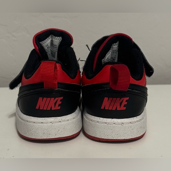 Nike Kids Black and Red Sneakers - Picture 4 of 5